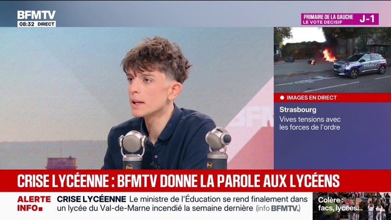 "Mon organisation est apartisane" mais "nous ne sommes pas apolitiques", déclare Louis Letoublon, vice-président de l'organisation Les Lycéens !