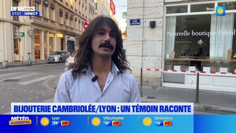 Une bijouterie a été braquée à Lyon, un témoin raconte