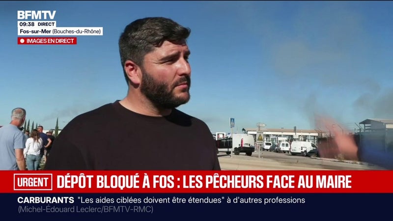 Dépot pétrolier bloqué à Fos-sur-Mer: "On a besoin d'aide", confie ce pêcheur du Grau-du-Roi