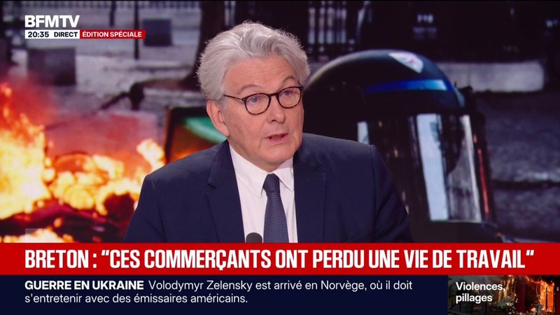 Violences du 17 octobre: "Il y aura un avant et un après", explique Thierry Breton, ancien commissaire européen et ancien ministre de l'Économie
