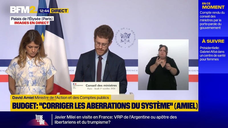 Budget: "Il n'y a pas de hausse générale des impôts", assure le ministre des Comptes publics David Amiel