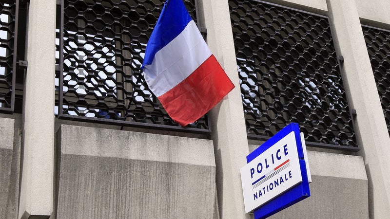 Entrée d'un commissariat de police. (Photo d'illustration)