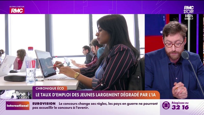 Chronique éco - Le taux d'emploi des jeunes largement dégradé par l'IA