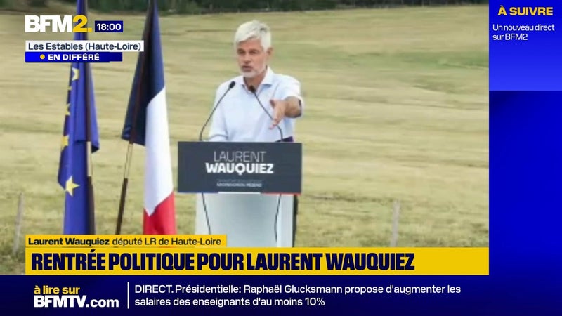 "Il faut baisser la dépense publique pour rendre l'argent aux Français" déclare Laurent Wauquiez
