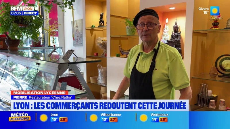 Lyon : avant la manifestation, la crainte des commerçants