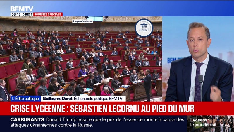 Crise lycéenne : Sébastien Lecornu au pied du mur - L’édito politique - 06/10