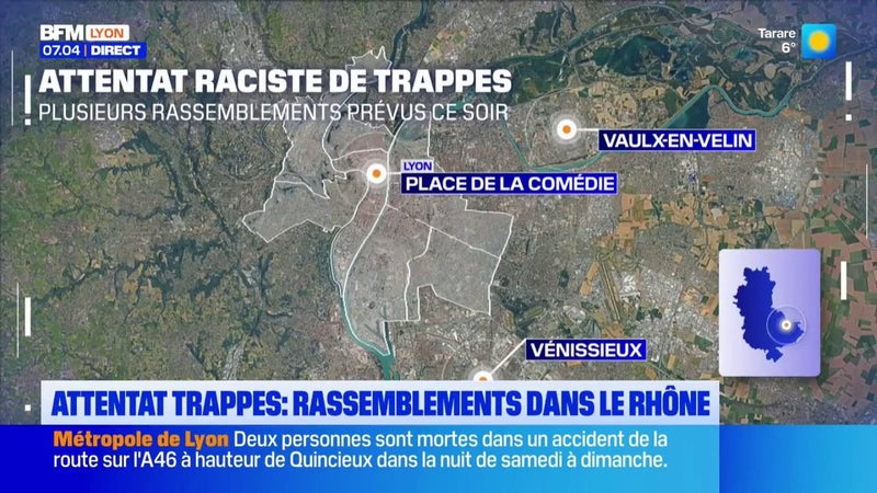 Attentat de Trappes : des rassemblements ce soir dans le Rhône