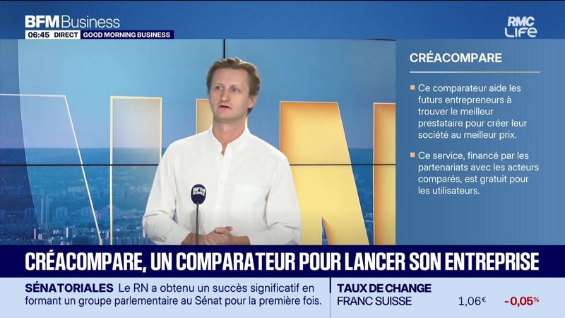 Le Pitch : CréaCompare, un comparateur pour lancer son entreprise - 28/09