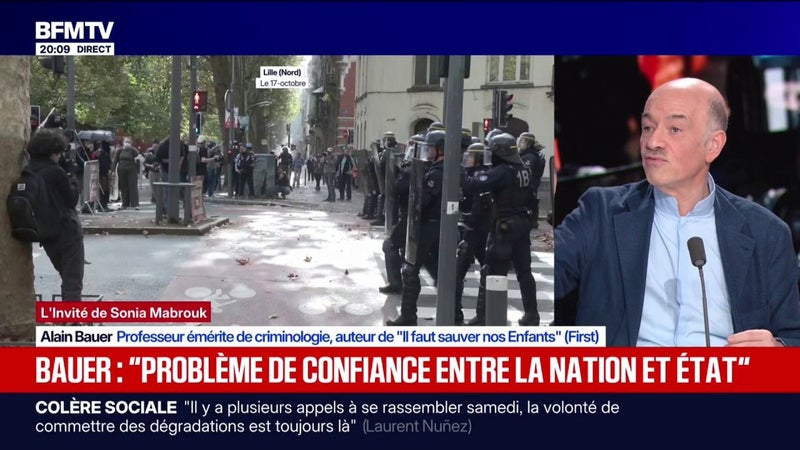 "L’État a peur du peuple": Alain Bauer, professeur émérite de criminologie, analyse les tensions entre les citoyens et les pouvoirs publics