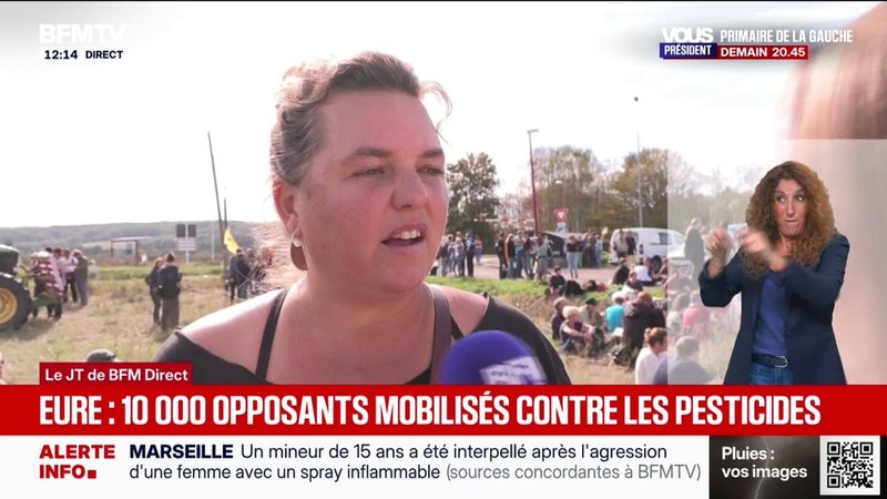 Une manifestation contre l'usage des pesticides a lieu cet après-midi à Saint-Pierre-la-Garenne dans l'Eure