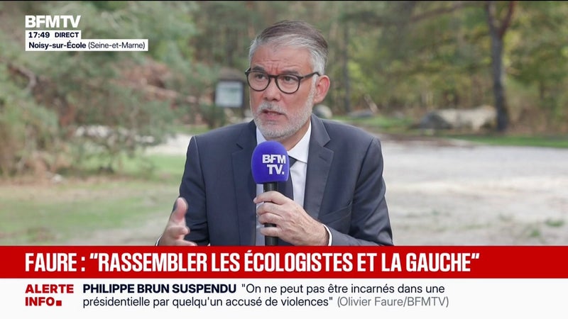 Olivier Faure, candidat à la primaire socialiste, souhaite "la régularisation des travailleurs sans-papiers"