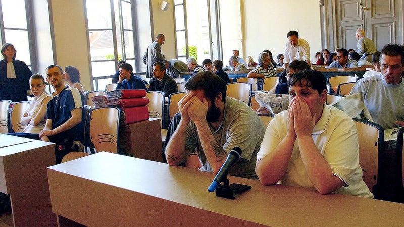 Procès de l'affaire d'Outreau en 2004 à la cour d'assises de Saint-Omer