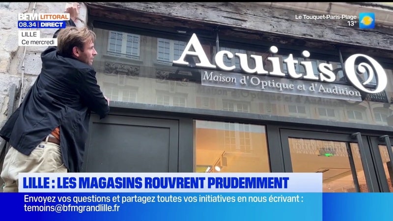 A Lille, les magasins rouvrent après les violences de samedi dernier.