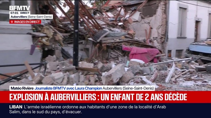 Le témoignage d'une témoin de l'explosion d'un pavillon à Aubervilliers, en Seine-Saint-Denis