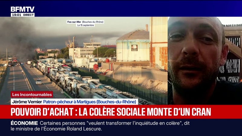 Colère des pêcheurs: "Le mouvement va continuer pour maintenir la pression, nos entreprises ne sont plus viables", déplore ce patron-pêcheur