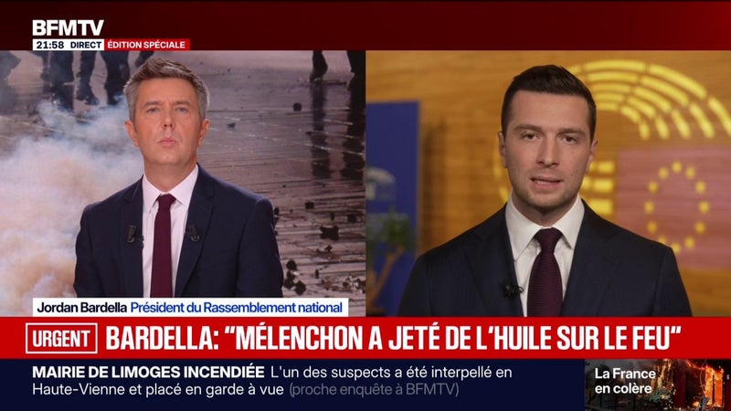 "Je ne veux plus que la France soit humiliée", déclare Jordan Bardella, président du Rassemblement national