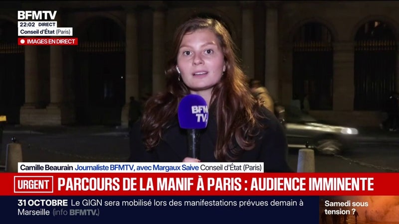 Manifestations du 31 octobre: le Conseil d'État saisi après la décision de justice sur le parcours du cortège parisien
