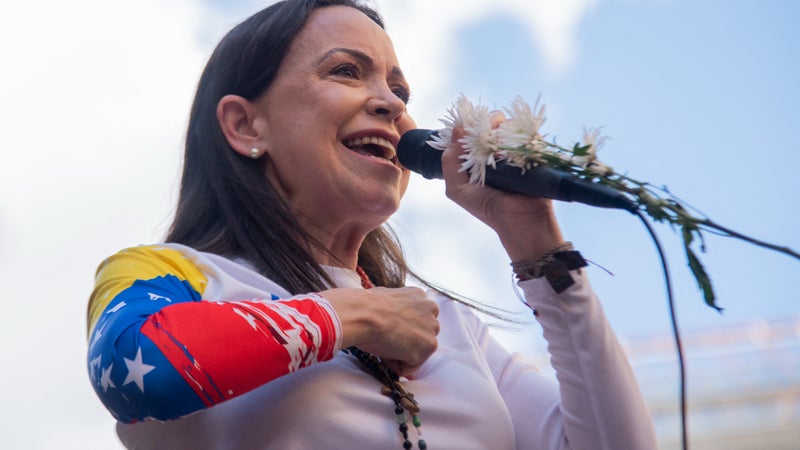 Venezuela: Maria Corina Machado, cheffe de l'opposition et prix Nobel de la paix, de retour dans le pays