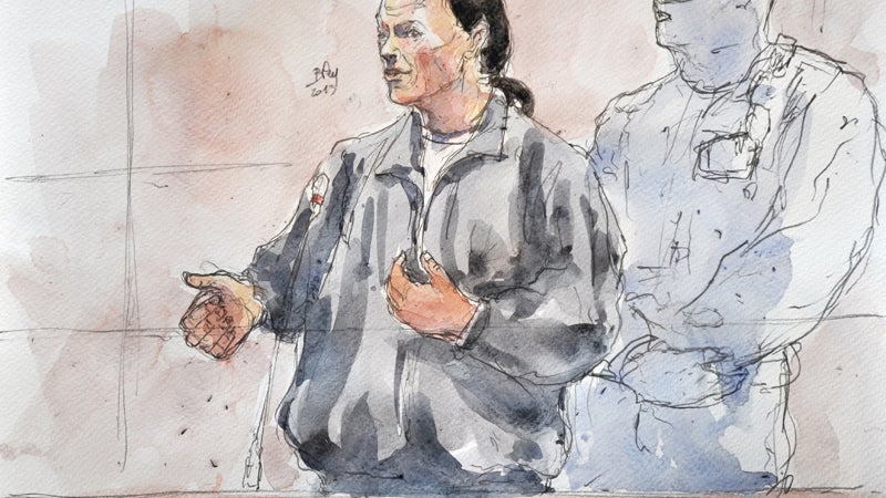 Tony Meilhon lors de son premier procès