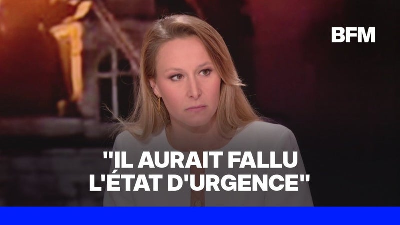 Au lendemain des violences en marge des manifestations, Marion Maréchal était l'invitée de BFMTV