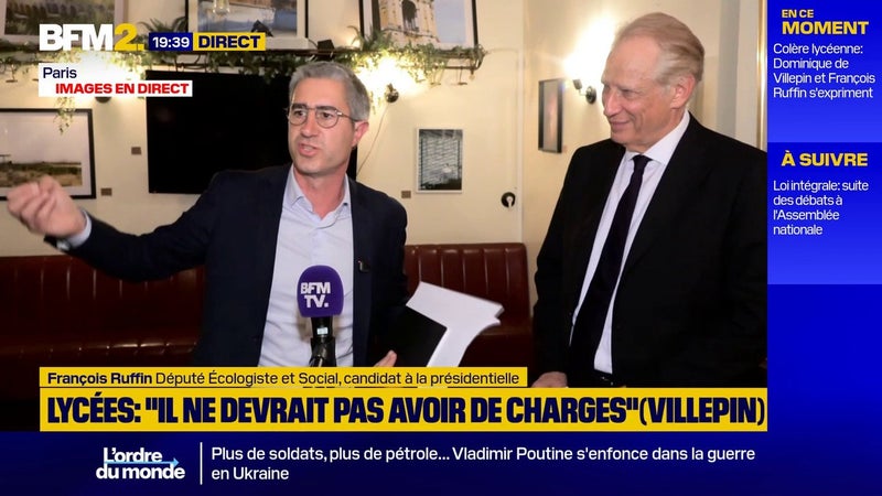 "Nous avons poursuivi nos discussions", confie François Ruffin à propos de son rapprochement avec Dominique de Villepin