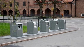 Benne à recyclage (image d'illustration)