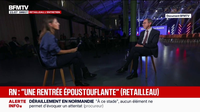 Présidentielle: "Il faut oublier Jordan Bardella, la patronne c'est Marine Le Pen", déclare Bruno Retailleau, candidat LR à la présidentielle