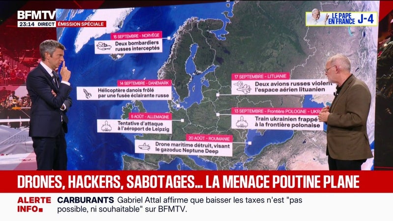 Menace russe: le détail des dernières attaques en Europe