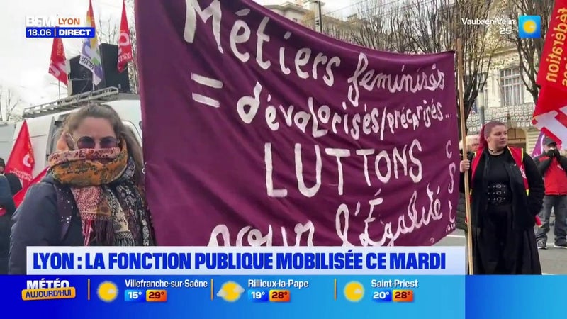 Lyon : Une importante mobilisation de la fonction publique prévue ce mardi, 97 cantines fermées