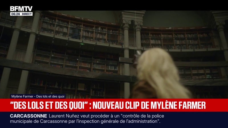 Les premières images du nouveau clip de Mylène Farmer "Des lols et des quoi"