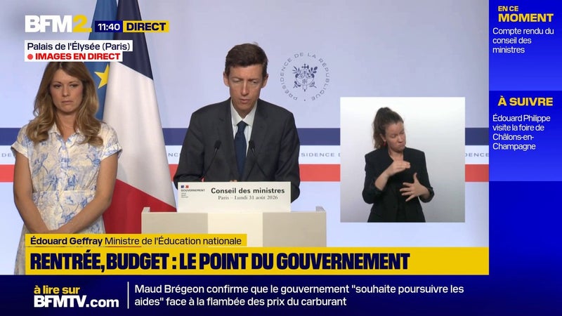 Violences sexuelles: "Tout est fait pour protéger les mineurs", assure le ministre de l'Éducation nationale à la veille de la rentrée scolaire
