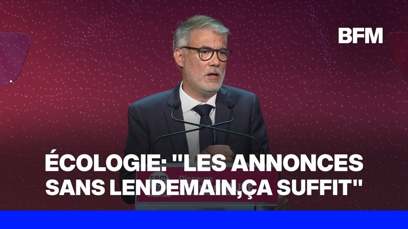 Pour Olivier Faure, premier secrétaire du PS, "l'heure du socialisme écologique a sonné"