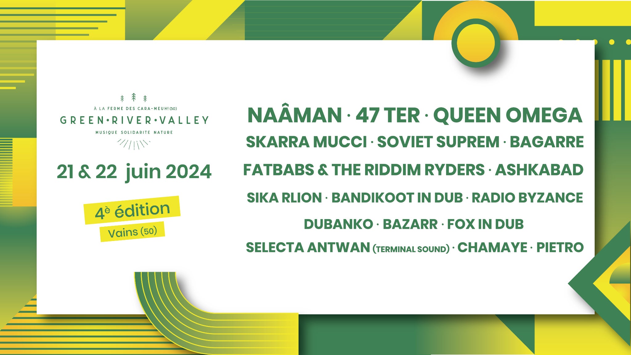 A gagner : vos pass 2 jours pour le Green River Valley Festival