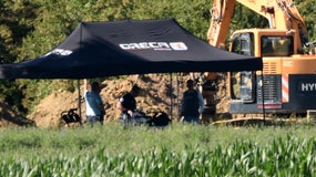 Fouilles à La Chapelle-Souëf, dans l'Orne, le 28 juin 2022