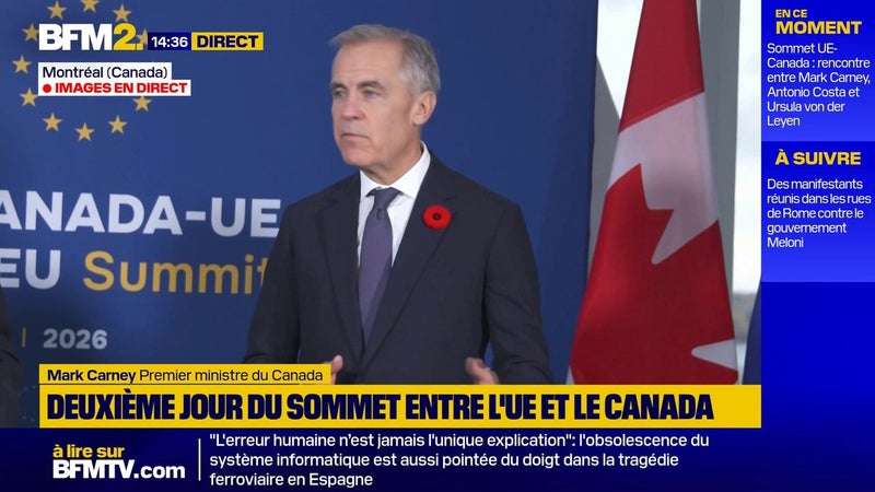 Sommet UE-Canada: Mark Carney salue "des opportunités extraordinaires pour les Canadiens"
