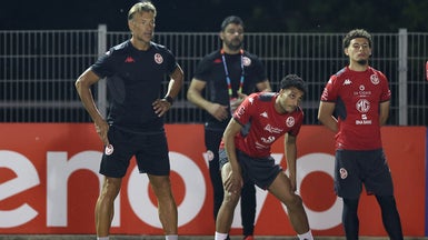 Hervé Renard lors d'un entraînement avec la Tunisie pendant la Coupe du monde, le 16 juin 2026.