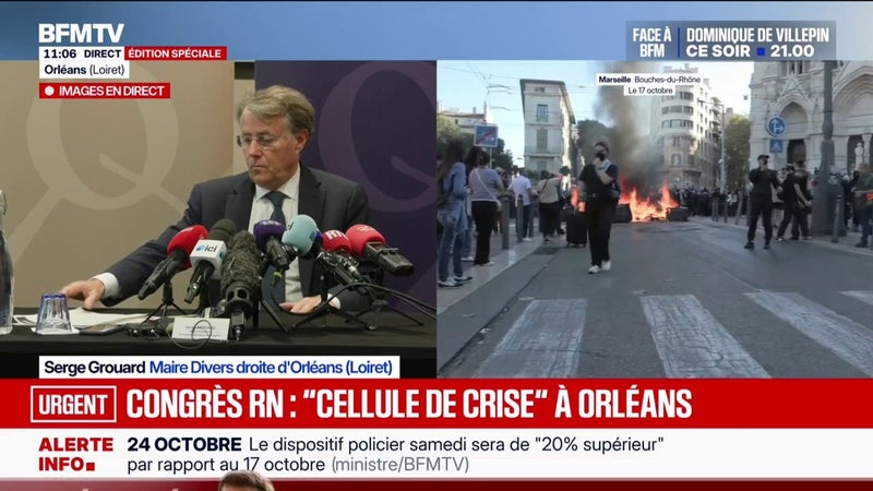 Congrès du RN à Orléans: "Ce ne sera pas la pagaille ici, en tout cas ça ne doit pas l'être", déclare Serge Grouard, maire DVD de la ville