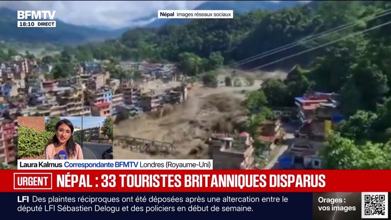 Inondations meurtrières au Népal: 33 touristes britanniques disparus