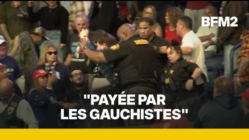 Une manifestante agressée lors d'un meeting de Donald Trump
