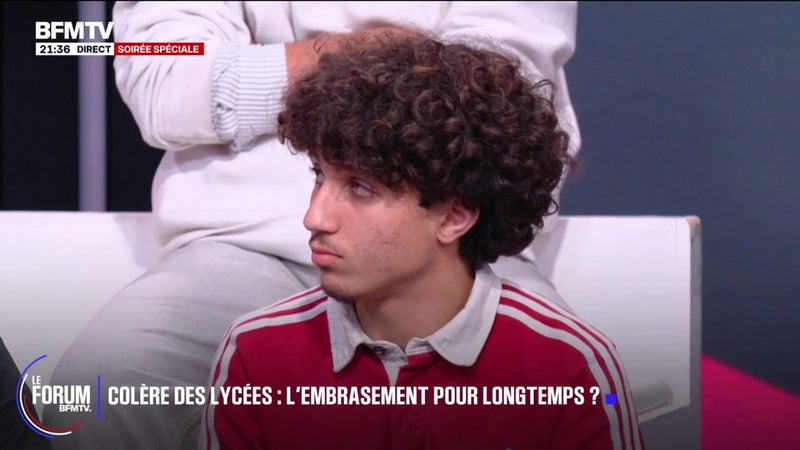 FORUM BFMTV - Des asticots dans la nourriture: "J'ai arrêté de manger à la cantine pour ces raisons", témoigne Yousri, élève en première générale au lycée Berthelot à Pantin