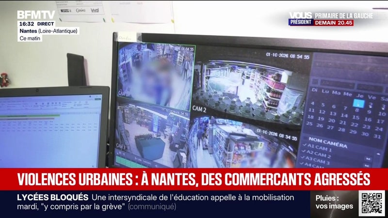 À Nantes, en marge des mobilisations lycéennes, un commerçant a fait face à une tentative de cambriolage