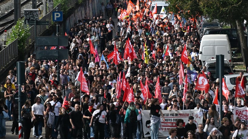 DIRECT. Grève nationale: des manifestations de fonctionnaires en cours dans plusieurs villes de France