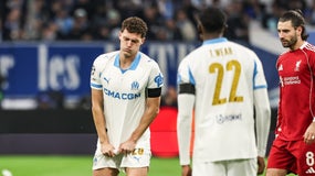 Benjamin Pavard dégoûté pendant le match de l'OM contre Liverpool, le 21 janvier 2026