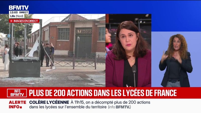 Blocage des lycées: plus de 200 actions ont été décomptées sur l'ensemble du territoire