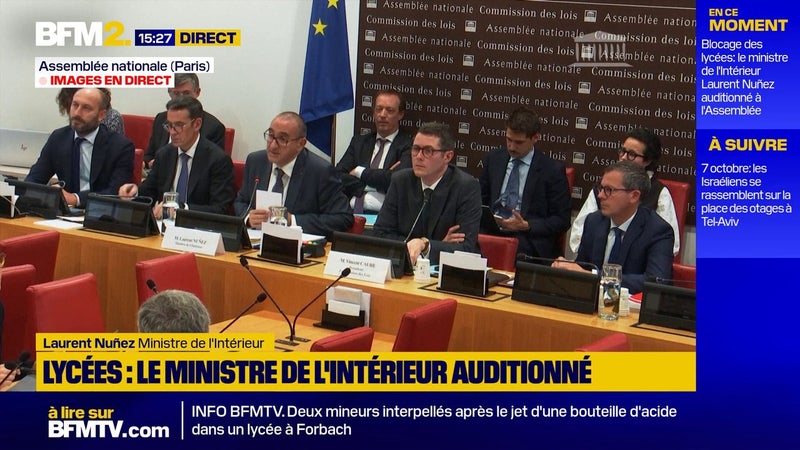 Mobilisation lycéenne: "Hier soir nous étions à 6629 interpellations", annonce Laurent Nuñez