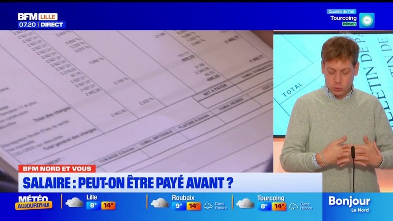 BFM Nord et Vous: peut-on recevoir notre salaire avant la date de base ?