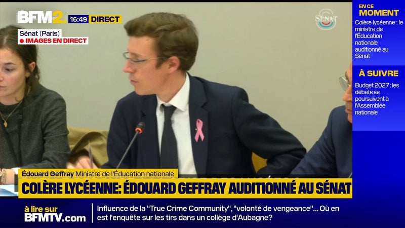 Mobilisation lycéenne: "148 personnels de l'Éducation nationale ont été blessés", affirme le ministre de l'Éducation