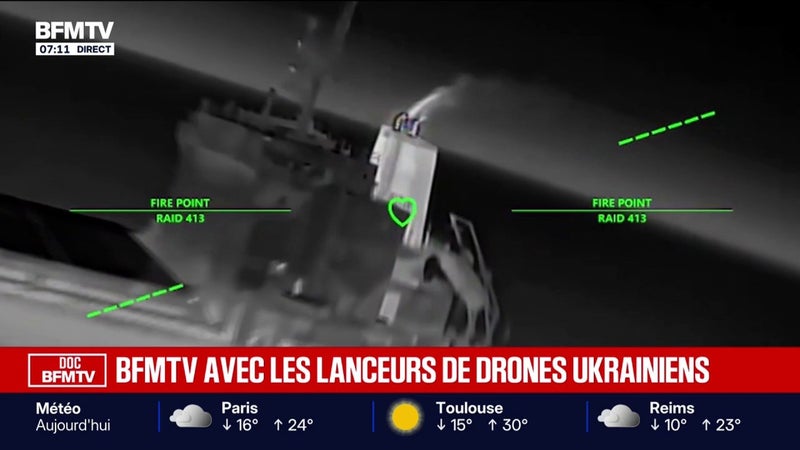 Guerre en Ukraine: BFMTV avec les lanceurs de drones ukrainiens