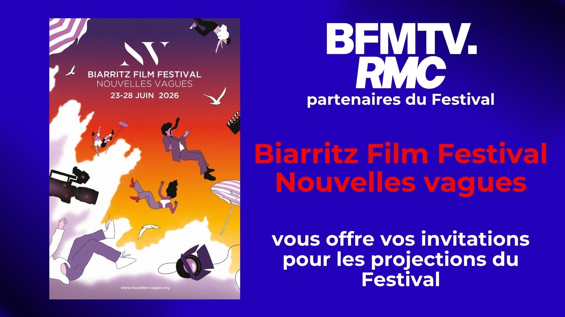 TENTEZ DE REMPORTER VOS PLACES POUR LE BIARRITZ FILM FESTIVAL - NOUVELLES VAGUES