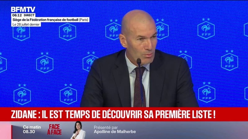 Équipe de France: plus que quelques heures à attendre pour découvrir la première liste de Zidane